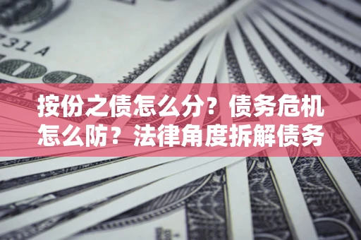 北京按份之债怎么分？债务危机怎么防？法律角度拆解债务分配与风险自保指南