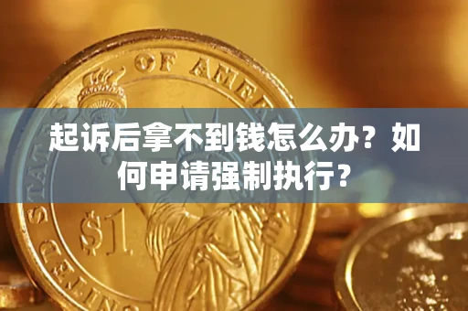 北京起诉后拿不到钱怎么办？如何申请强制执行？