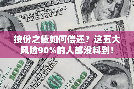 北京按份之债如何偿还？这五大风险90%的人都没料到！