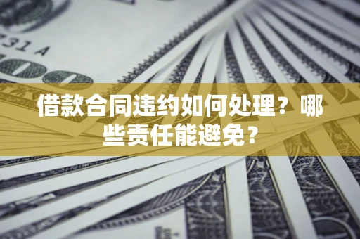 北京借款合同违约如何处理？哪些责任能避免？