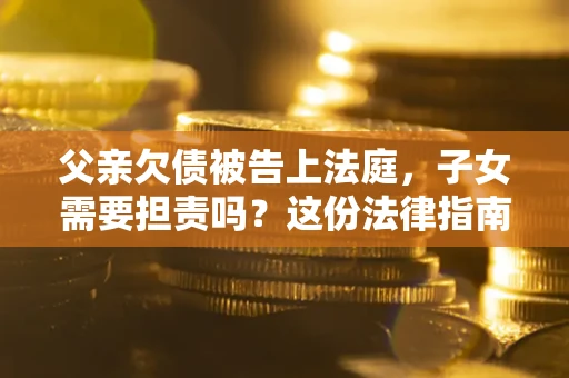 北京父亲欠债被告上法庭，子女需要担责吗？这份法律指南必须看完