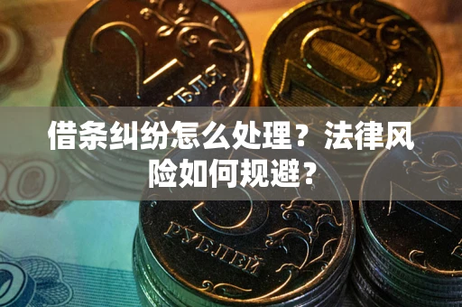 北京借条纠纷怎么处理？法律风险如何规避？