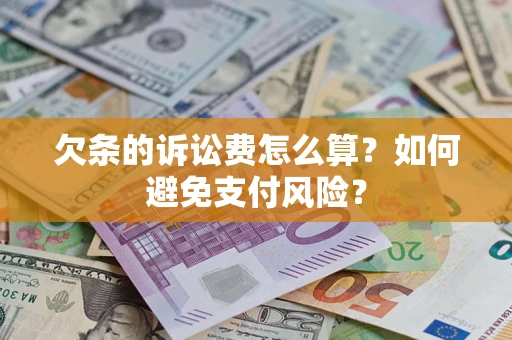 北京欠条的诉讼费怎么算？如何避免支付风险？